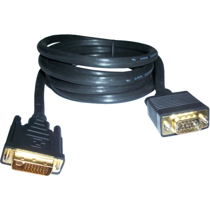 Adaptador DVI a VGA 3GO 2m DVI/VGA Negro 2 m
