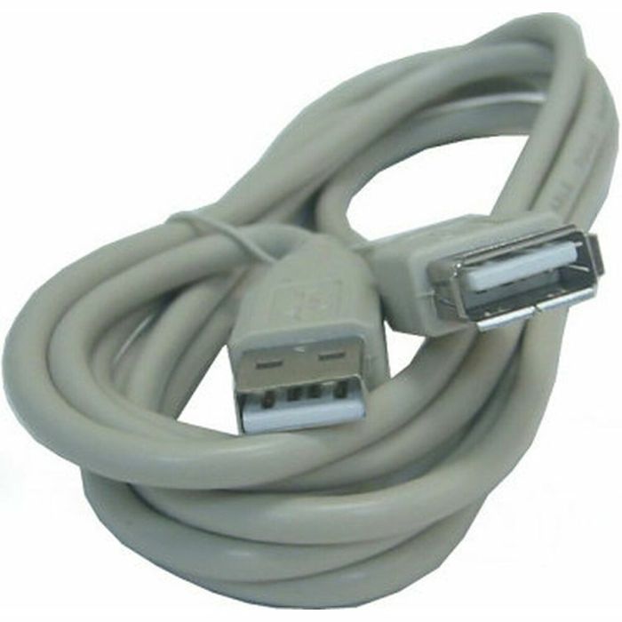 Cable Alargador USB 3GO 5m USB 2.0 A M/FM Gris 5 m