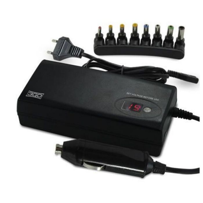 Cargador para Portátil 2 en 1 3GO ALIM90C 90W (8 pcs) 2 Cargador para Portátil 2 en 1 3GO ALIM90C 90W (8 pcs) 2