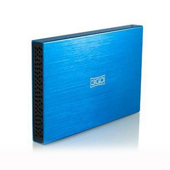 Carcasa para Disco Duro 3GO HDD25BL13 2,5" SATA USB Azul USB 1