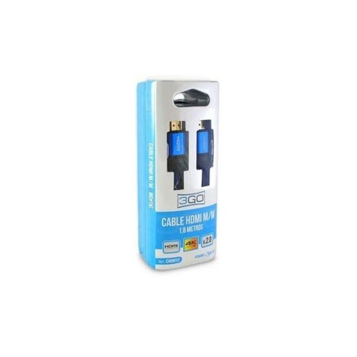 Cable HDMI 3GO CHDMIV3 Azul 1,8 m 2