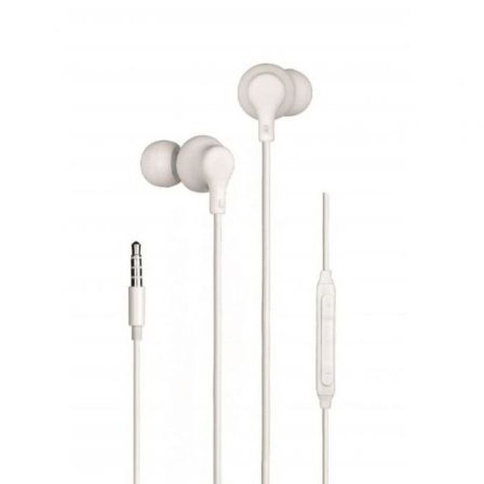 Auriculares Intrauditivos Daewoo DW2014/ con Micrófono/ Jack 3.5/ Blancos