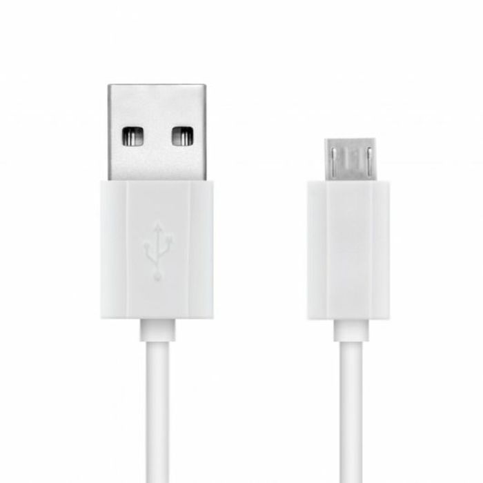 Cable USB a micro USB Unotec Blanco 20 cm