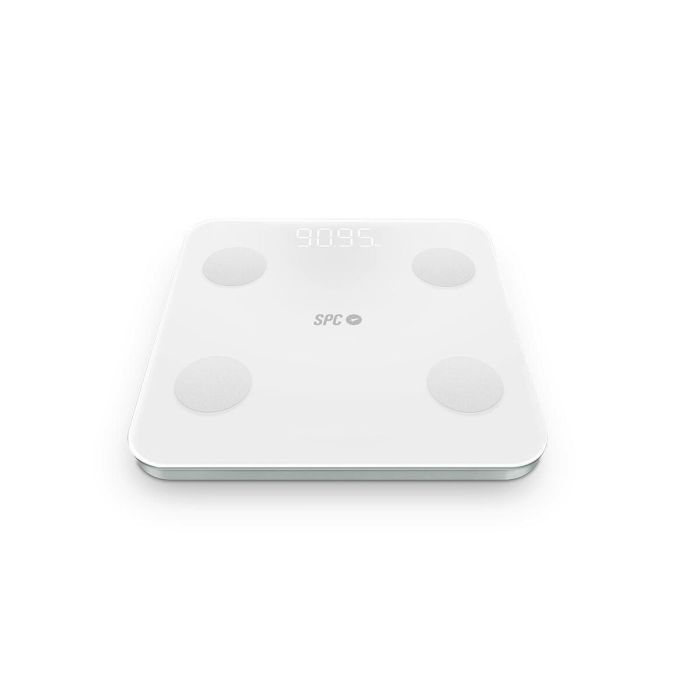 Báscula Digital de Baño SPC Internet ATENEA FIT 3 Blanco Cristal Templado 180 kg 50 x 50 x 28 cm 2
