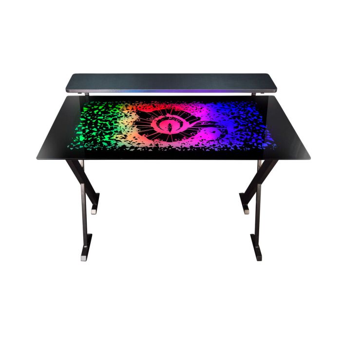 Mesa de Escritorio Gaming Talius Warship X1 120 x 60 x 76 cm Negro Acero 2