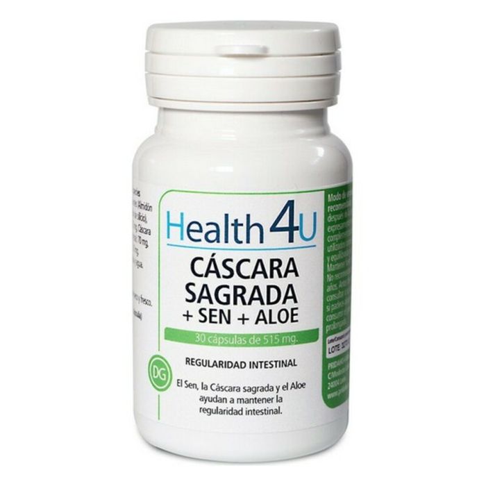 H4U Cáscara sagrada + sen + magnesio 595 mg 30 cápsulas H4U Cáscara sagrada + sen + magnesio 595 mg 30 cápsulas