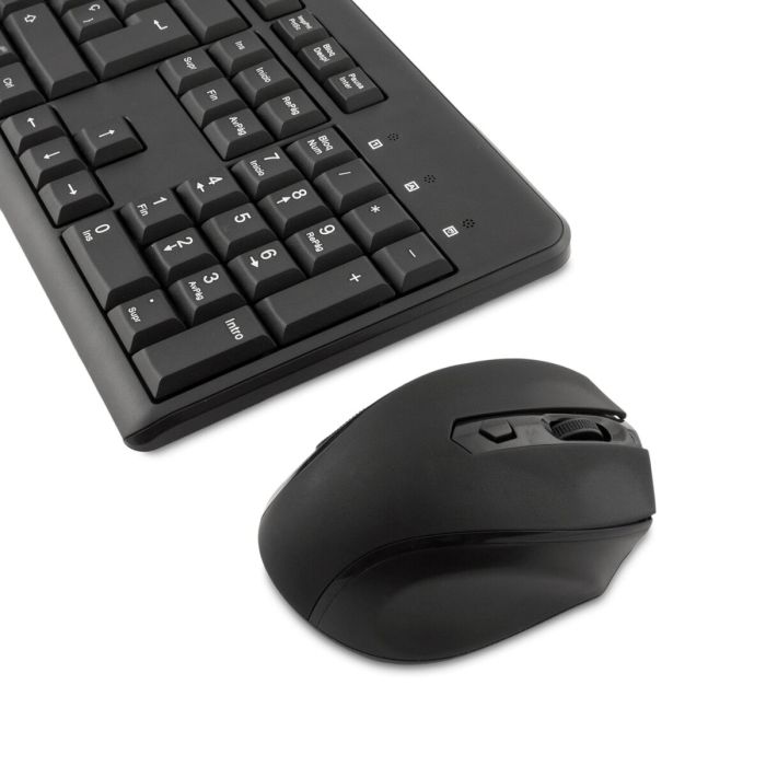 Teclado y Ratón CoolBox COO-KTR-02W Negro Qwerty Español Inalámbrico 2