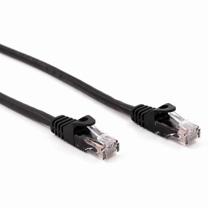 Cable de Red Rígido UTP Categoría 6 Nilox Negro 1 m