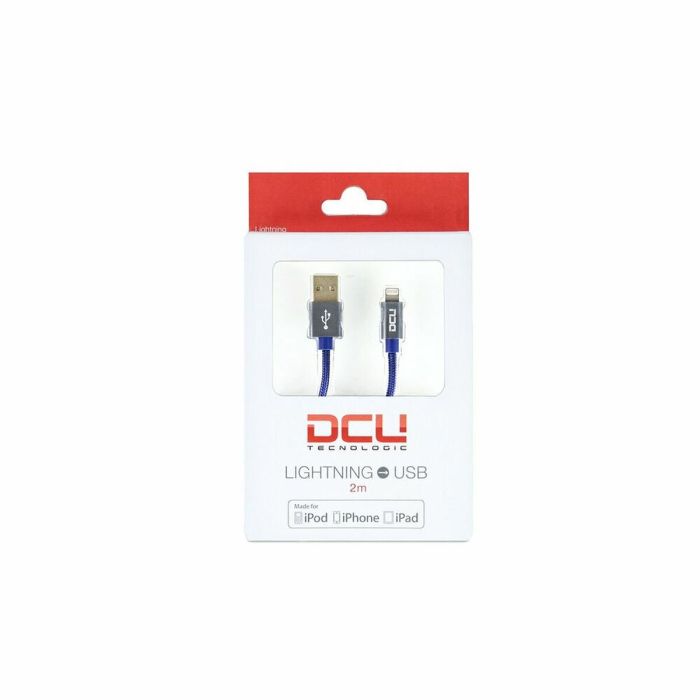 Cable USB a Lightning DCU 34101250 Azul marino (2 m)