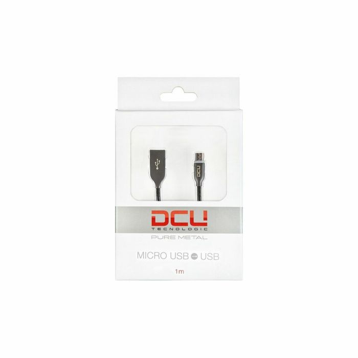 Cable USB a micro USB DCU 30401295 Gris 1 m