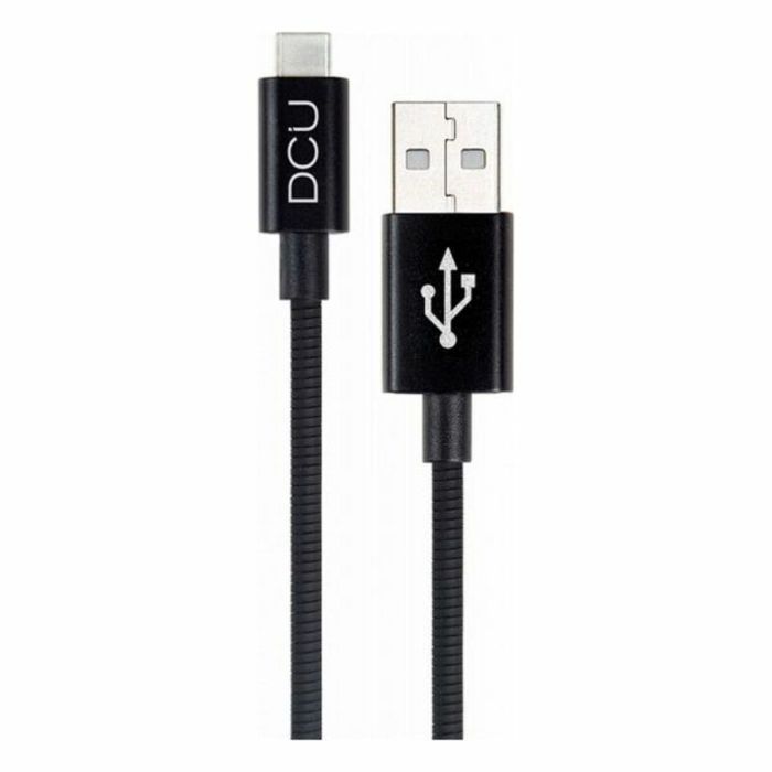 Cable USB A 2.0 a USB C DCU Negro (1M)
