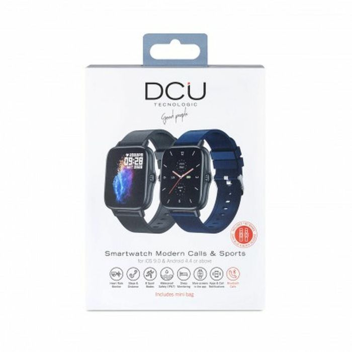 Smartwatch DCU MODERN CALLS & SPORT 1,7" Azul marino 28 mm 1" Azul Negro Negro/Blanco 2