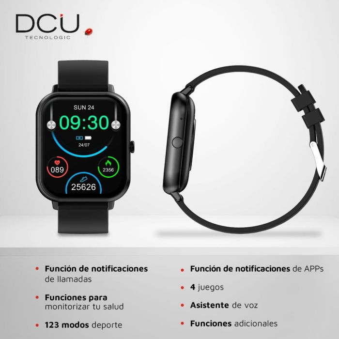 Smartwatch DCU CURVED GLASS PRO 1,83" Negro 2