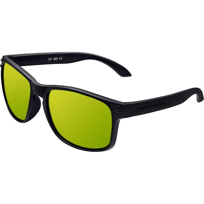 Gafas de Sol Unisex Northweek Bold Negro Verde Lima (Ø 45 mm) 2