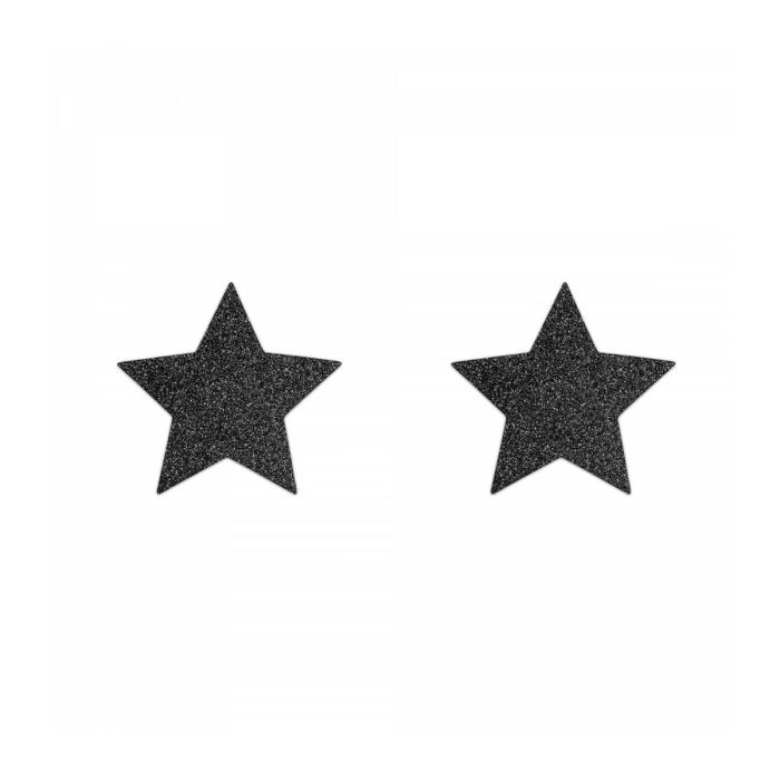 Pezoneras de Estrellas Negras Bijoux Indiscrets 156 Negro 5