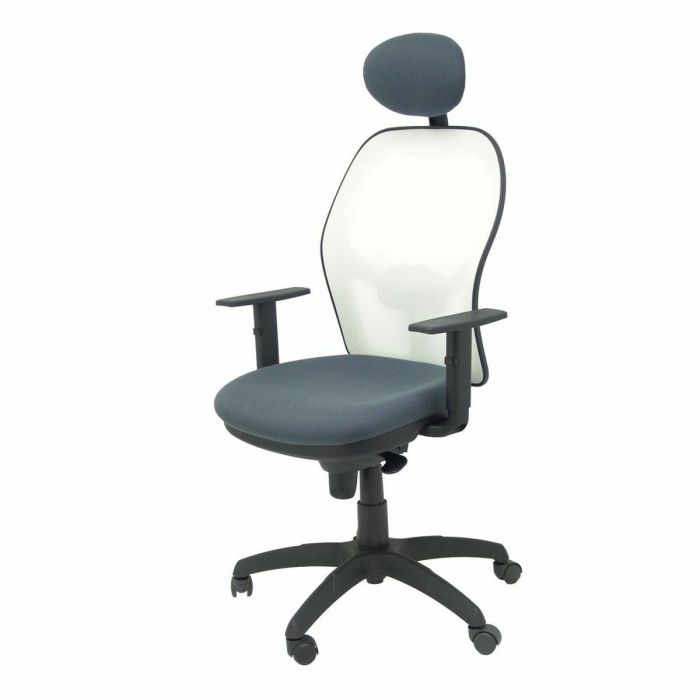 Silla de Oficina con Cabecero Jorquera P&C ALI600C Gris Gris oscuro 5