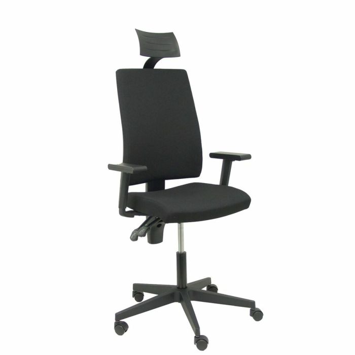 Silla de Oficina con Cabecero Lezuza P&C Negro