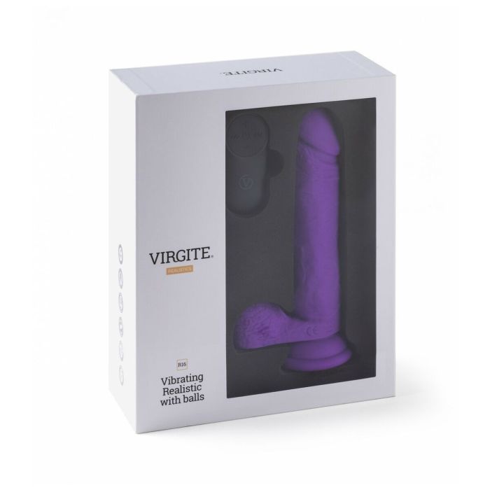 Vibrador realista Virgite Morado 16 cm 4