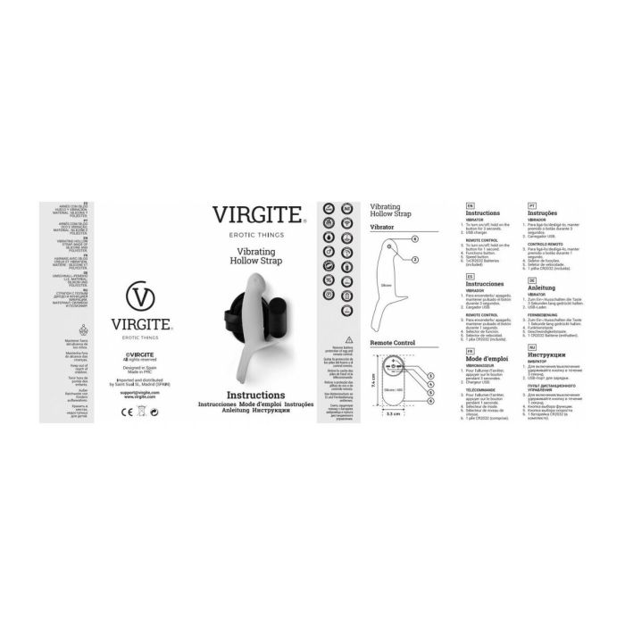 Consolador con arnés Virgite S 1