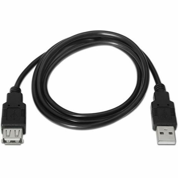 Aisens Cable Usb 2.0 Tipo A-M - A-H Negro 3,0M