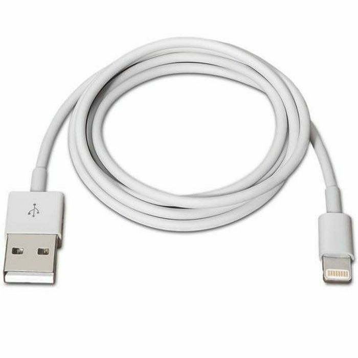 Aisens Cable Lightning A Usb 2.0 Lightning-M - Usb A-M Blanco 1,0M