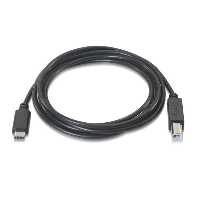 Cable USB-C a USB B Aisens A107-0053 1 m Negro (1 unidad) 1