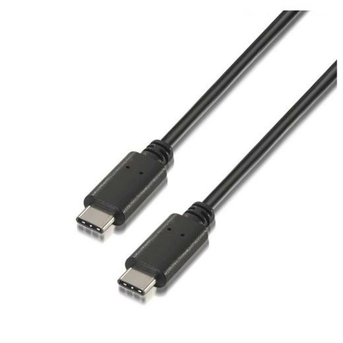 Aisens Cable Usb 2.0 3A Tipo Usb-C-M - C-M 0,5M Negro