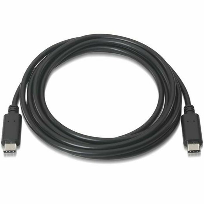 Aisens Cable Usb 2.0 3A Tipo Usb-C-M - Usb-C-M Negro 1,0M