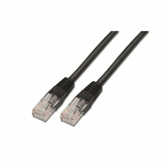 Cable de Red Rígido UTP Categoría 5e Aisens AWG24 Negro 50 cm 0,5 m 1