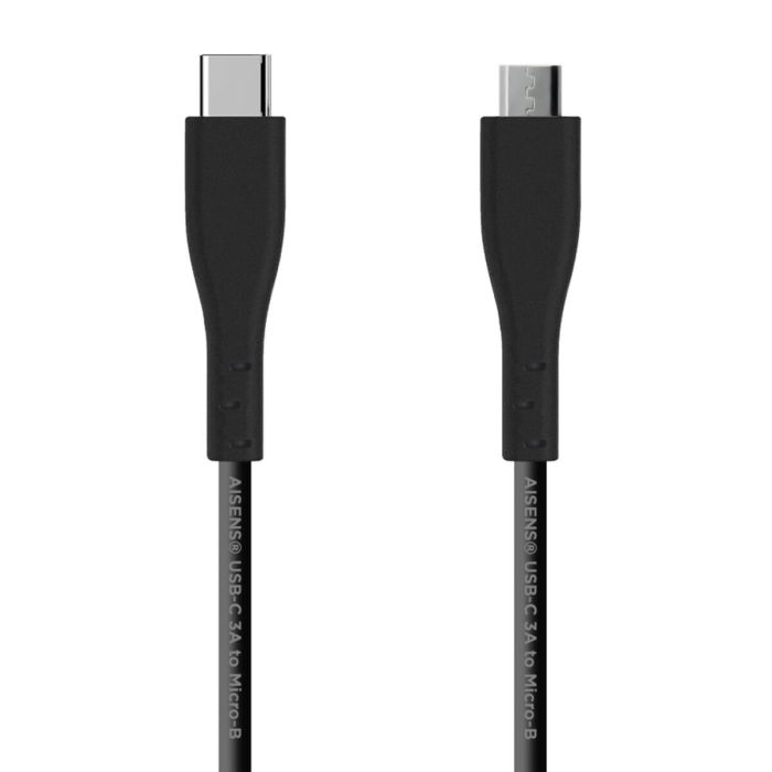 Cable USB-C Aisens A107-0349 Negro 1 m (1 unidad)