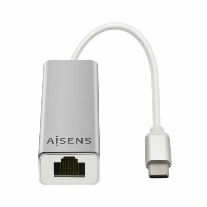 Adaptador USB a Ethernet Aisens Conversor USB 3.1 Gen1 A USB C A Ethernet Gigabit 10/100/1000 Mbps, 15cm USB 3.1 1