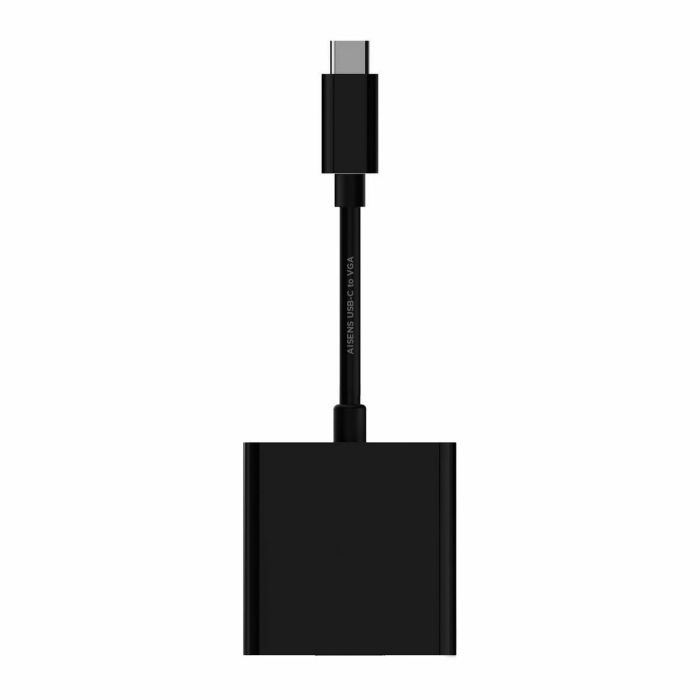 Adaptador USB-C Aisens Conversor USB-C a VGA, USB-C/M - HDB15/H, Negro, 15cm VGA 1