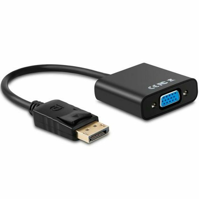 Adaptador DisplayPort a SVGA Aisens A125-0367 Negro