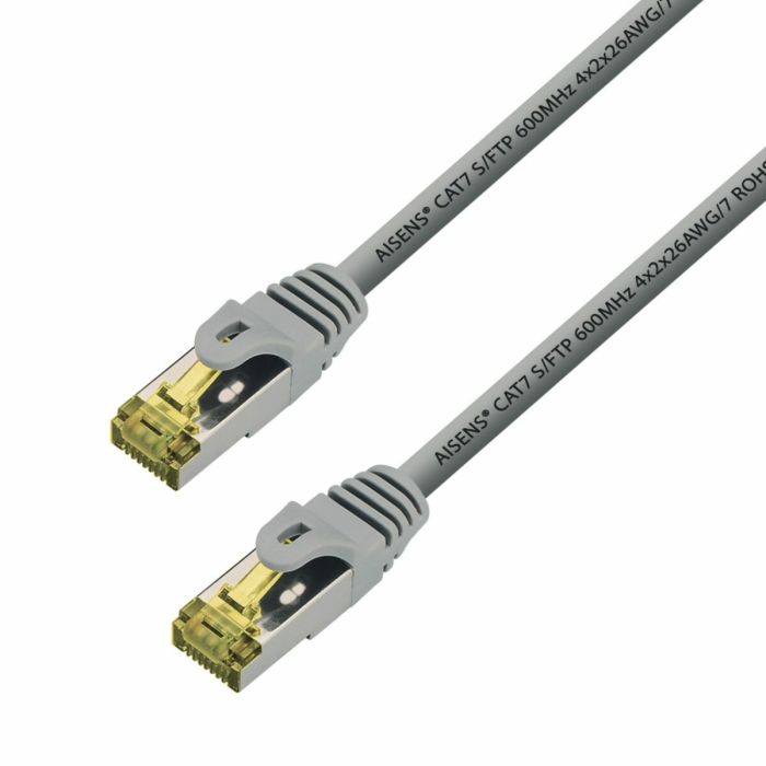 Aisens Cable De Red Latiguillo Rj45 Lszh Cat.7 600Mhz S-Ftp Pimf Awg26 gris 3,0M