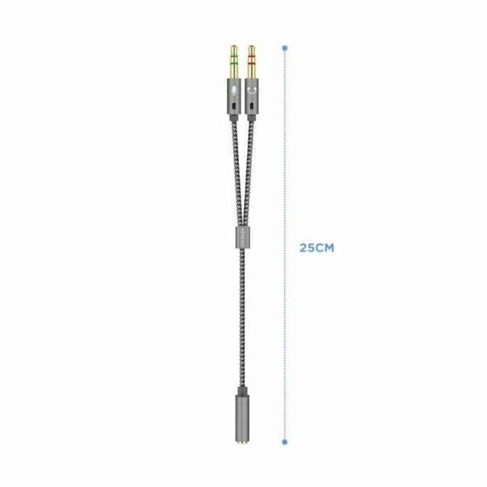 Adaptador Jack 3.5 mm Hembra a Macho Aisens A128-0417 25 cm 1