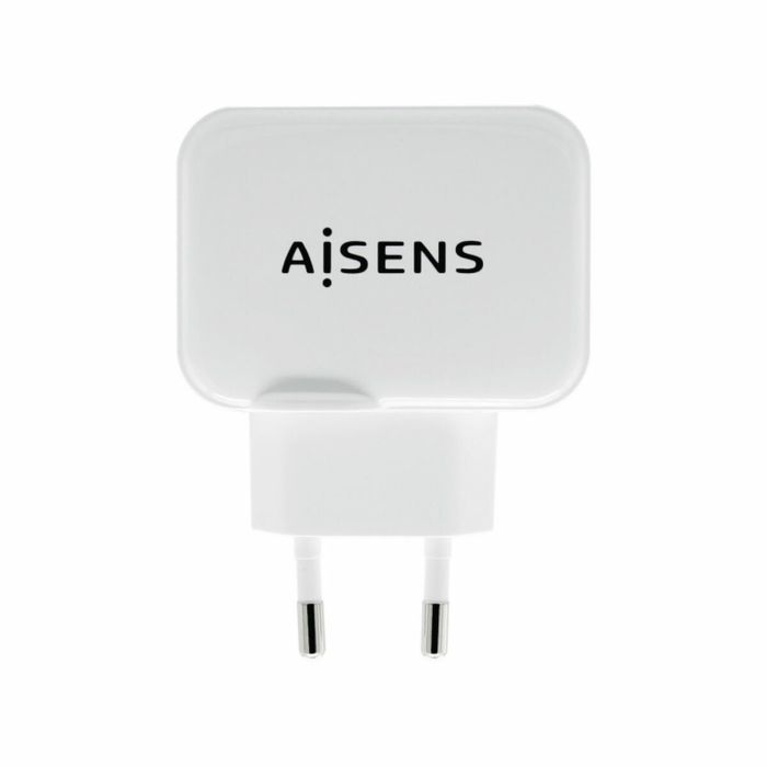 Aisens Cargador Usb 17 W 5 V-3.4A, 2X Usb-A Con Control Ai Blanco