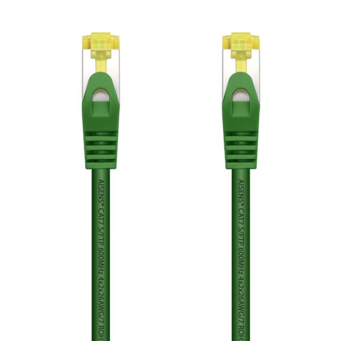 Cable de Red RJ45 SFTP Aisens A146-0480 Cat.7/ 25cm/ Verde