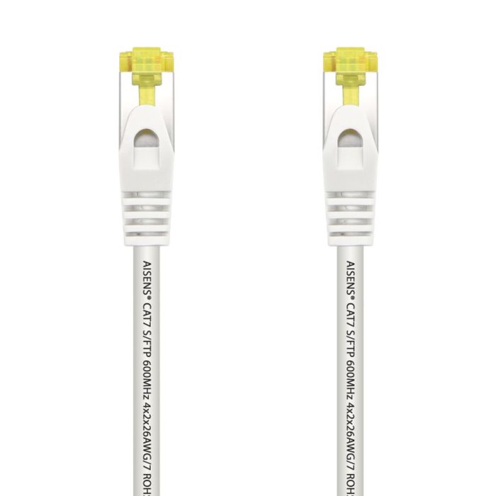 Cable de Red RJ45 SFTP Aisens A146-0489 Cat.7/ 50cm/ Blanco