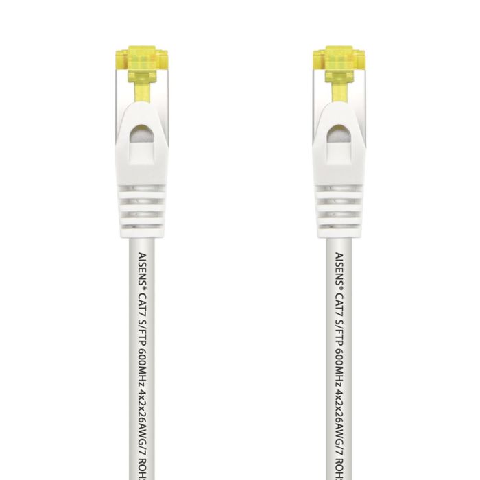 Cable de Red Rígido FTP Categoría 7 Aisens AWG26 Blanco 2 m