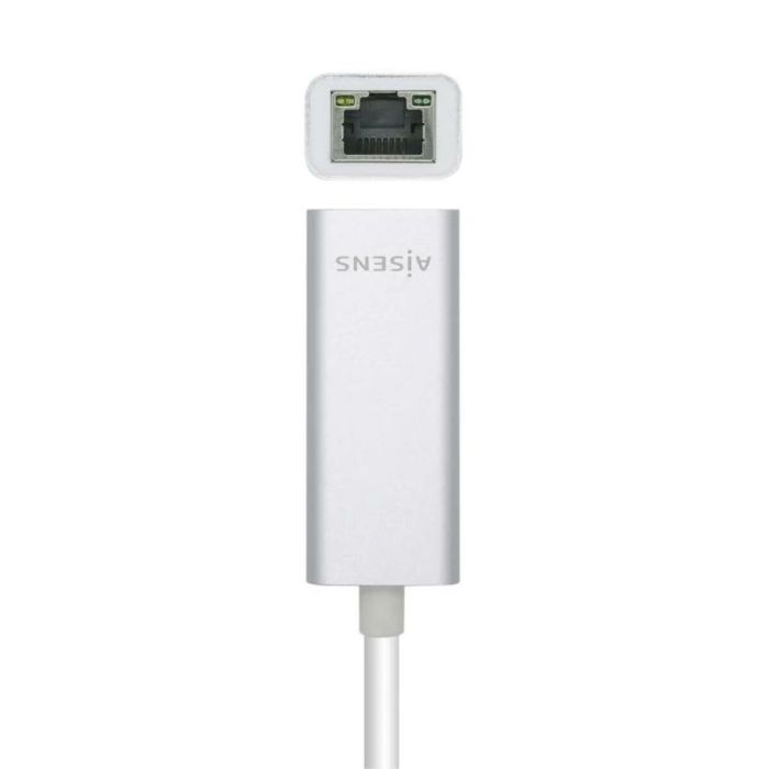 Adaptador USB a Ethernet Aisens A109-0505 15 cm Gigabit Ethernet Plata 2