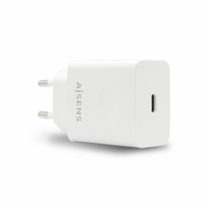 Cargador de Pared Aisens ASCH-1PD20-W Blanco USB-C (1 unidad) 2