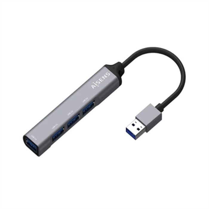 Hub USB Aisens A106-0540 Gris