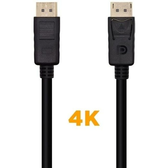 Aisens Cable Displayport V1.2 4K@60Hz Dp-M - Dp-M Negro 0,5M