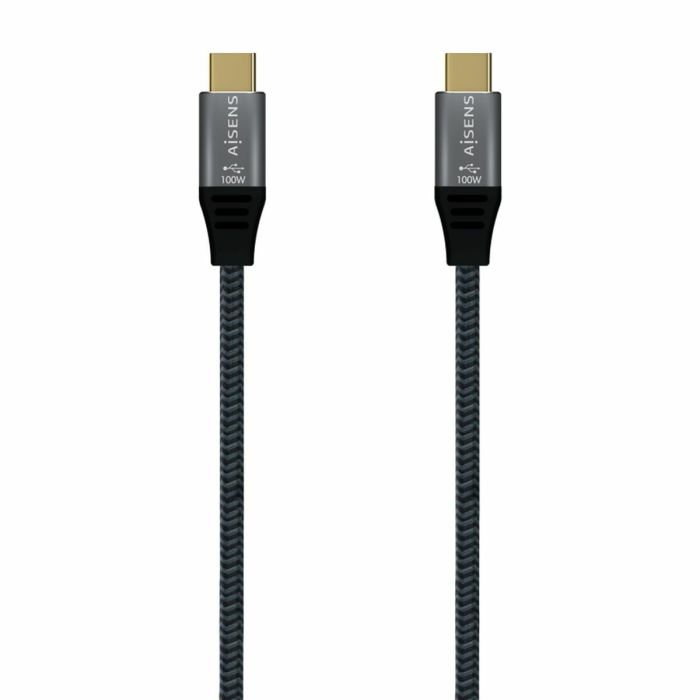 Cable USB-C Aisens A107-0628 1 m Gris (1 unidad)