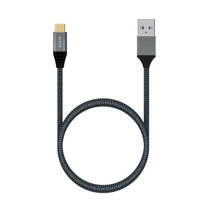 Cable USB-C a USB Aisens A107-0631 Gris 1 m 1