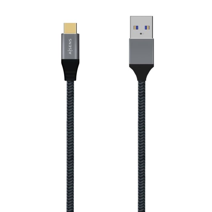 Cable USB A a USB-C Aisens A107-0633 2 m Gris