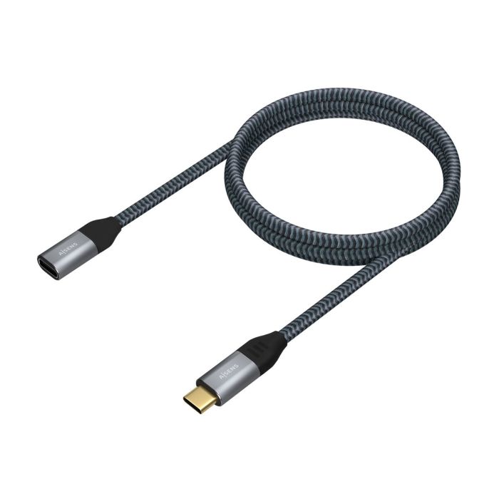 Cable USB-C Aisens A107-0635 Gris 1 m 1
