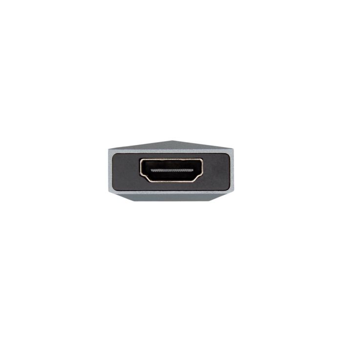 Hub USB Aisens USB-C dock 4 en 1, USB-C a 1xHDMI, 2xUSB, 1xPD, Gris, 15 cm 2