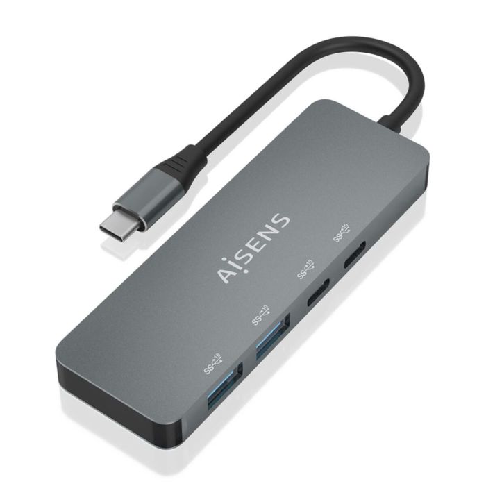 Hub USB Aisens A109-0694 Gris (1 unidad)