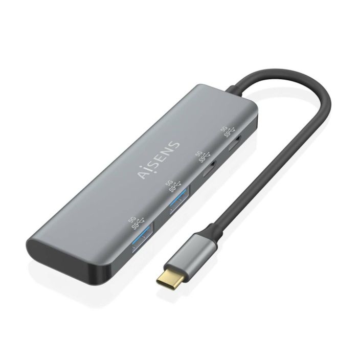 Hub USB Aisens Gris 1